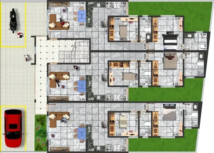 Apartamentos novos de 2 quartos Santos Dumont