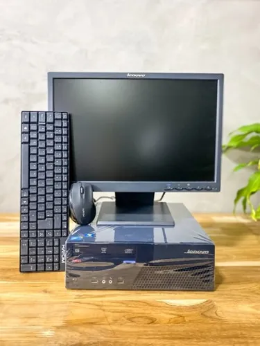 Computador Completo Lenovo Quad Core Monitor 19 Polegadas Teclado e Mouse