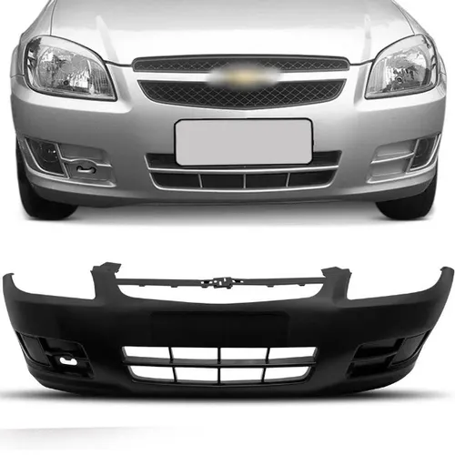Parachoque Dianteiro Chevrolet Celta 2012 à 2015 - Preto - R2A