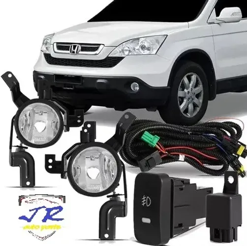 Kit Farol de Milha Cr-v 2007 2008 2009 Auxiliar Neblina
