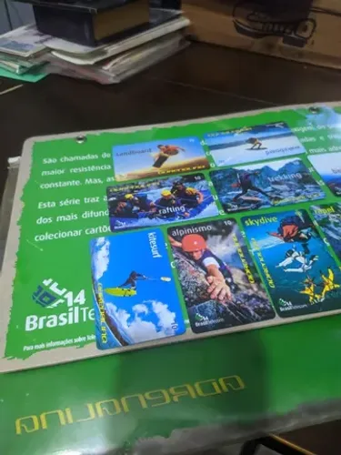 Folder Oficial Completo Cartões Telefônicos Adrenalina Brasil Telecom(RARO)