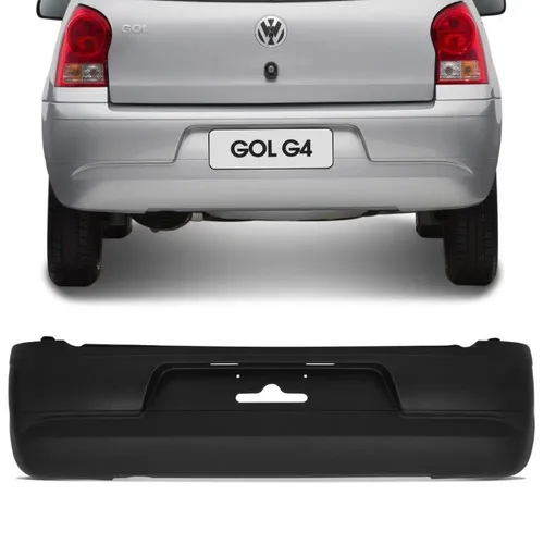 Parachoque Traseiro Volkswagen Gol G4 2006 à 2014 - Preto - Lumax
