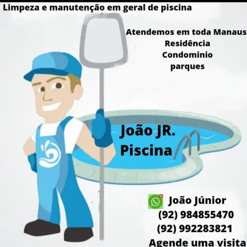 Limpeza e manutenção de piscinas em geral