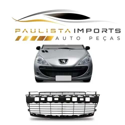Grade Parachoque Dianteiro Peugeot 207 ( 2007 2008 2009 2010 2011 2012 Nova )