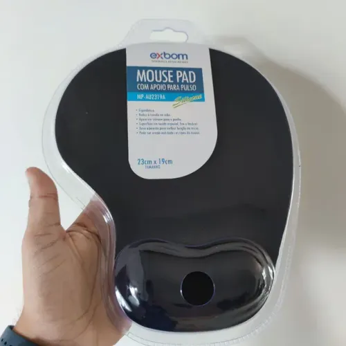 Mouse pad com apoio de pulso