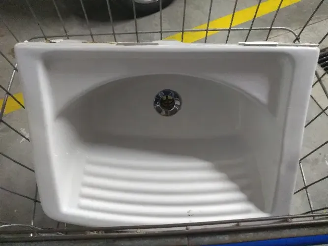 Tanque de louça DECA branco com coluna