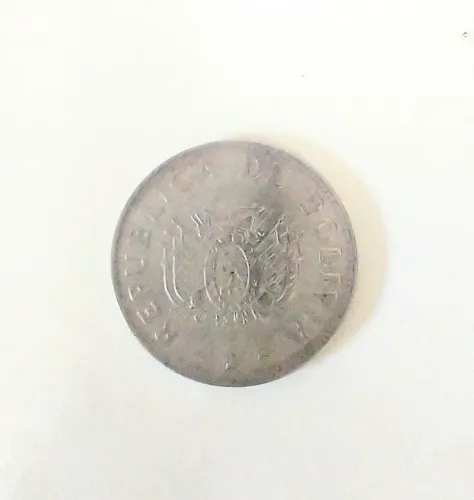 Moeda antiga Bolivia 1 Boliviano