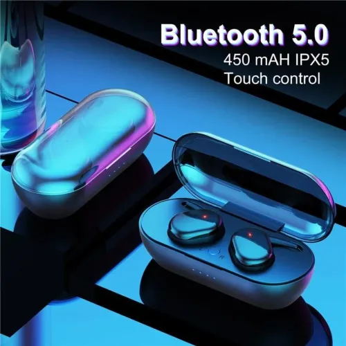 Fone de ouvido bluetooth 5.0 sem fio<br>