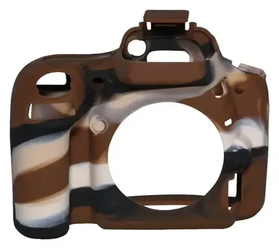 Capa de Silicone Para Nikon D750 - camuflagem marrom