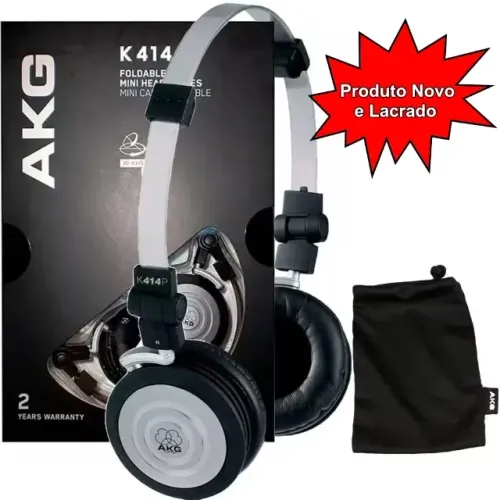 Headfone AKG K414P (Produto Novo, Lacrado de Fábrica)