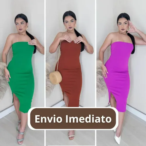 Vendendo Vestido Feminino Tubinho Tomara que Caia Pratico Com Bojo - Aracaju Se