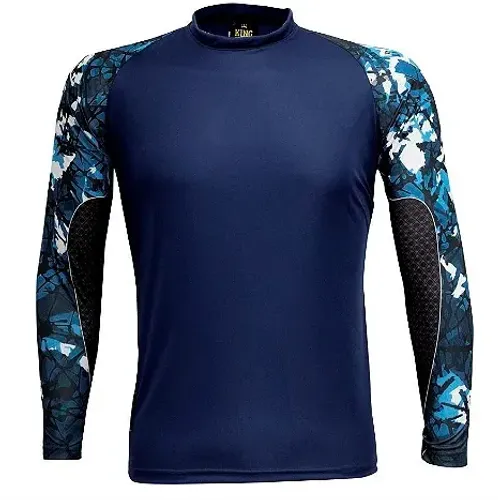 Camisa de Pesca Azul
