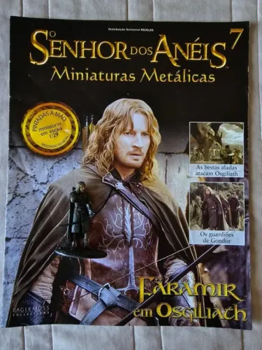 Miniatura Faramir 7 Senhor dos Aneis Eaglemoss com revista - leia o anuncio