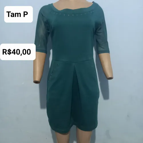 Vestido verde P - R$40,00