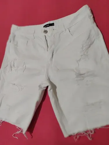 Bermuda Jeans Pool Branca