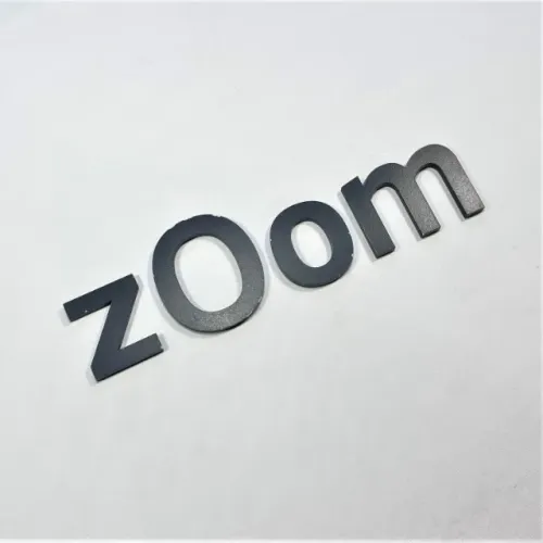 (Aceito cartão) Decoração Letreiro "zOom" (4 peças) em PVC