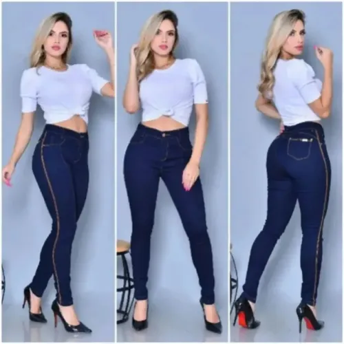 Calça jeans feminina  escura 38 nova