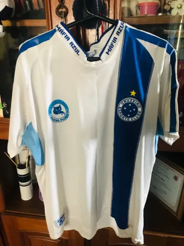 Camisa Máfia Azul Vintage década 2000. GG