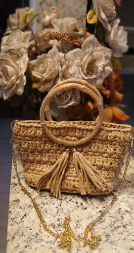 Linda Bolsa Bege Estilosa 