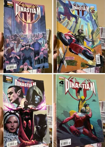 Dinastia M completo em 4 volumes do 1 ao 4