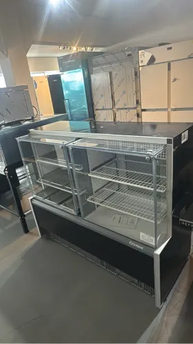 Vitrine confeitaria café 1,40m quente e fria Aurora nova 