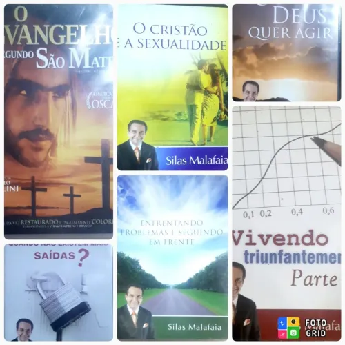 Vendo DVD de mensagens e filmes gospel