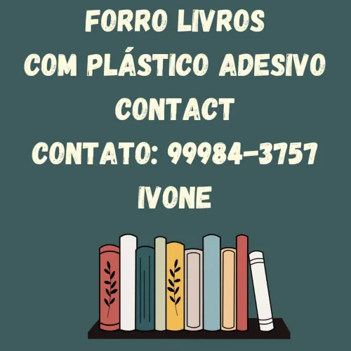 Forro Livros - Plástico Adesivo Contact