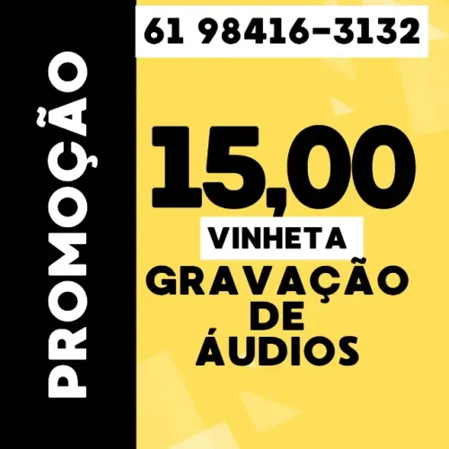 vinheta de áudio. 