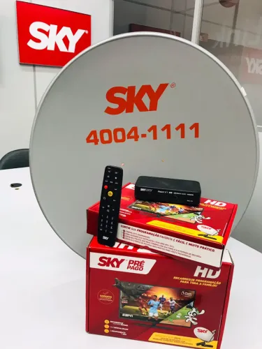 Kit Sky Aparelho | Antena | Instalação + Frete Grátis | R$229