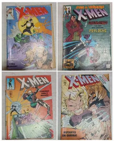 X-Men Ed. Abril n° 19, 20, 21, 40, 39, 42, 44, 54, 58 Pack com 9 Edições 