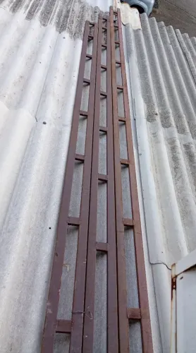 Treliça de ferro 5m tesoura 5m lote 3 peças