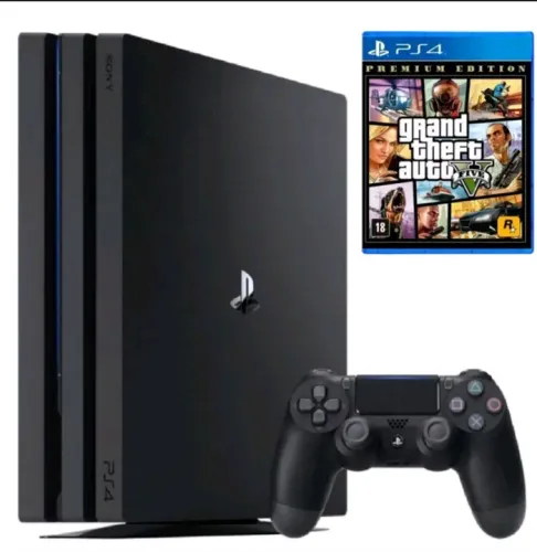 PS4 PRO 1TB c/ GARANTIA + GTA V. Temos LOJA FÍSICA!