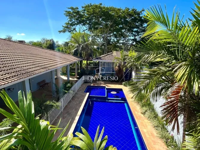 Condomínio Oásis do Paranapanema - Casa com 6 suítes à venda, 471 m² por R$ 1.580.000 - Co