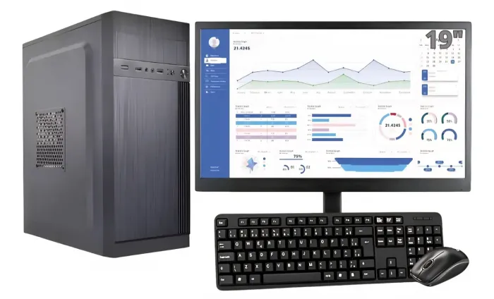 Computador Completo Core I5, 8Gb, SSD 240g, Bivolt, Monitor 19 Pol Com Mouse e Teclado.