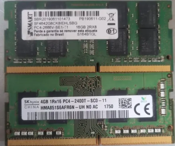 Memoria de notebook 16gb pc4 2666v 2rx8