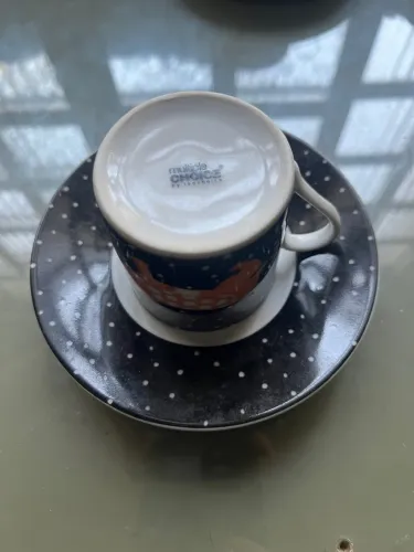 Jogo de xícaras de café com pires