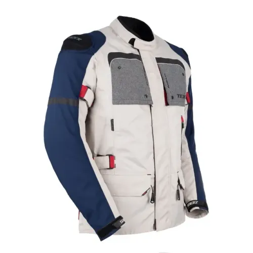 JAQUETA MOTOCICLISTA BIG TRAIL MASCULINA TEXX ARMOR BRANCO IDEAL PARA VIAJAR -NOVA/TAM 5XL
