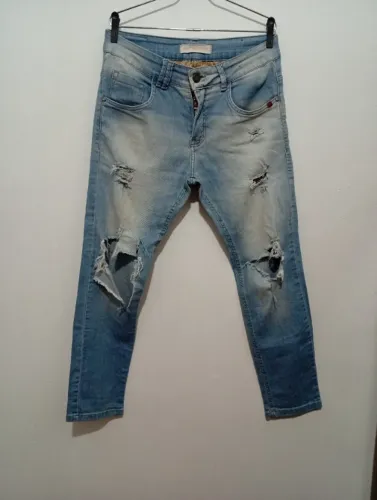 Calça jeans masculina da rock e soda 
