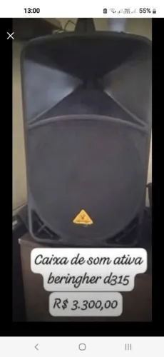Caixa ativa beringer  de 15