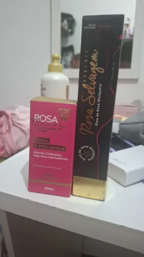 Rosa Candy - Virilha e entre pernas + Óleo de Rosa Mosqueta