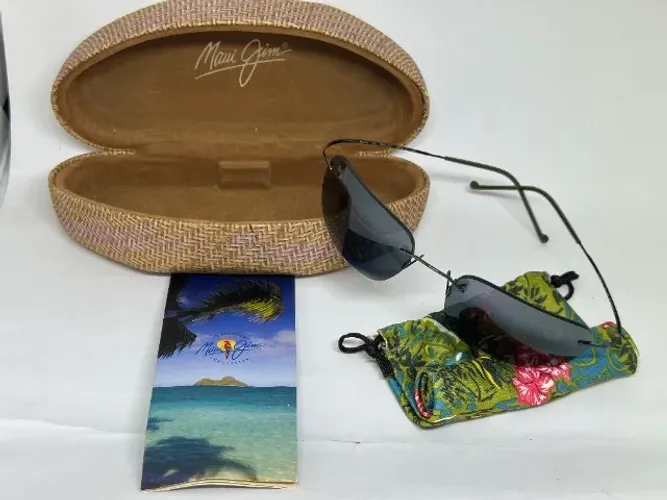 Maui Oculus Jim Kapalua MJ 502 02 Titanium Flex Sport Gunmetal Cinza Fabricado no Japão