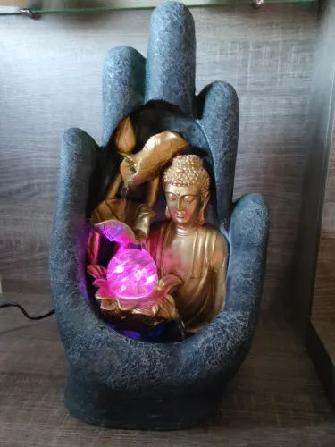 Fonte de Água Buda  Mão Reiki 40cm