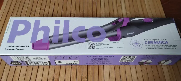 Cacheador de cabelos PHILCO bivolt aquecimento PTC