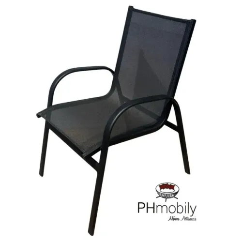 CADEIRA DE ALUMÍNIO COM TELA SLING PARA AREÁ EXTERNA E INTERNA 