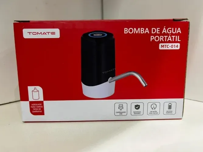 Bomba Elétrica De Galão De água Recarregável - TOMATE Loja Coimbra Computadores 