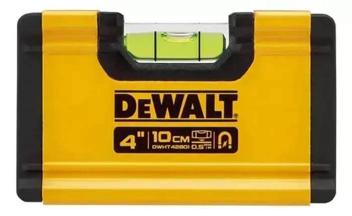 Nível De Alumínio 4'' Com 1 Bolha E Base Magnética Dewalt
