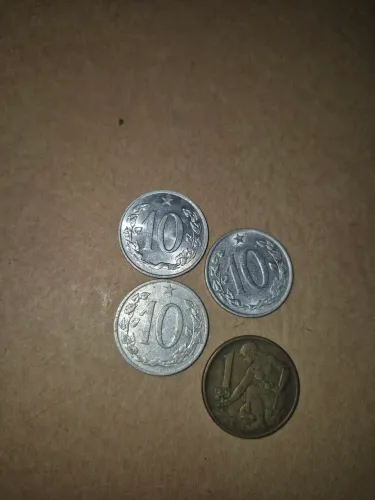 Moedas antigas da tchecoslovaquia coroa