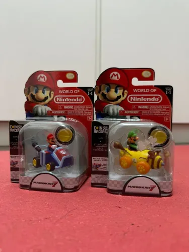 Action Figures Mario Kart Coin Racers (novo)