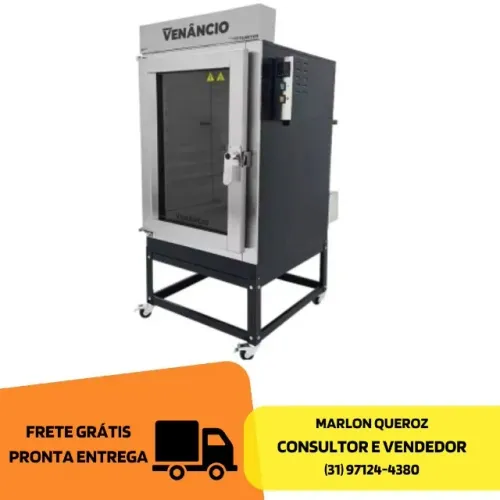 Forno Turbo Elétrico 8 Esteiras Inox Venâncio Monofásico 220V Novo