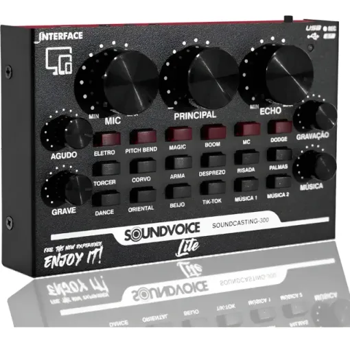 Interface De Áudio Soundvoice Lite Soundcasting 300 Live DJ